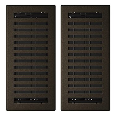 Imperial RG3434 4 x 10Inch Montezuma Decorative Floor Register 2Pack Bronze Age