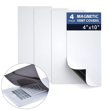ANTFEES Magnetic Vent Covers 4 X 10 4 Pack Thick Stronger Magnet Air Vent Cover for Floor Wall Ceiling Vents Air Registers RV Home HVAC and AC Vents