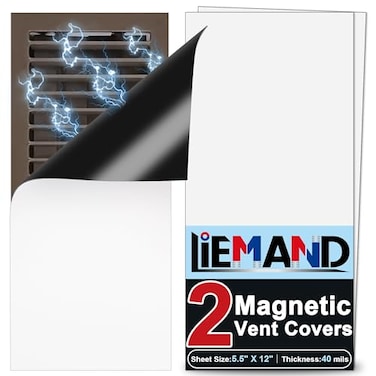 LIEMAND Powerful Magnetic Vent Covers55 X 12Register Vent Cover for Home and RV HVAC Iron RegistersStrong and WellFitting Floor Vent CoversAir Vent CoversCeiling Vent Covers2Pack