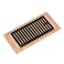 Qixiang Red Oak Drop in Floor Register4X10 Inchwith DamperUnfinished