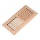 Qixiang Red Oak Drop in Floor Register4X10 Inchwith DamperUnfinished