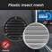 Repa Market 4 Inch Opening Black Air Vent Cover Galvanized Steel Louver Air Vent Covers wMesh Wall Ceiling Vent Dryer Vent Cover HVAC Register Vent Cover Shed Vent Ac Vent Cover