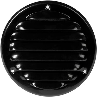 Repa Market 4 Inch Opening Black Air Vent Cover Galvanized Steel Louver Air Vent Covers wMesh Wall Ceiling Vent Dryer Vent Cover HVAC Register Vent Cover Shed Vent Ac Vent Cover