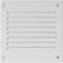 Repa Market 4 x 4 Inch Air Vent Cover White Galvanized Steel Louvered Grill Cover with Mesh Screen Wall or Ceiling Vent Durable Flush Mount HVAC Register for Indoor and Outdoor Ventilation