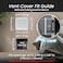 Repa Market 4 x 4 Inch Air Vent Cover White Galvanized Steel Louvered Grill Cover with Mesh Screen Wall or Ceiling Vent Durable Flush Mount HVAC Register for Indoor and Outdoor Ventilation