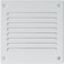 Repa Market 4 x 4 Inch Air Vent Cover White Galvanized Steel Louvered Grill Cover with Mesh Screen Wall or Ceiling Vent Durable Flush Mount HVAC Register for Indoor and Outdoor Ventilation