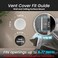 Repa Market 6 Inch Opening White Air Vent Cover Galvanized Steel Louver Air Vent Covers wMesh Wall Ceiling Vent Dryer Vent Cover HVAC Register Vent Cover Shed Vent Ac Vent Cover