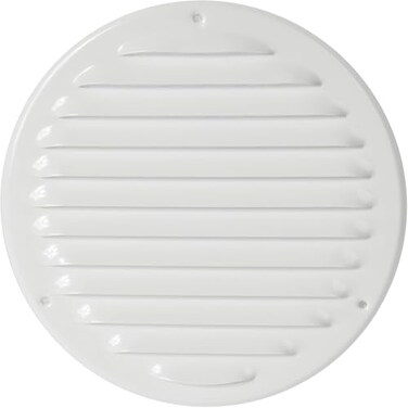 Repa Market 6 Inch Opening White Air Vent Cover Galvanized Steel Louver Air Vent Covers wMesh Wall Ceiling Vent Dryer Vent Cover HVAC Register Vent Cover Shed Vent Ac Vent Cover