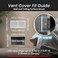 Repa Market 8x4 Inch Air Vent Cover White Galvanized Steel Louvered Grill Cover with Mesh Screen Wall or Ceiling Vent Durable Flush Mount HVAC Register for Indoor and Outdoor Ventilation