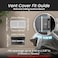 Repa Market 8x4 Inch Air Vent Cover White Galvanized Steel Louvered Grill Cover with Mesh Screen Wall or Ceiling Vent Durable Flush Mount HVAC Register for Indoor and Outdoor Ventilation
