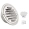SDTC Tech 3 Inch Round Soffit Air Vent Stainless Steel Louver Grille Cover Wall Air Ventilation Outlet Hood with Builtin Screen Mesh for Kitchen Bedroom Bathroom Office etc