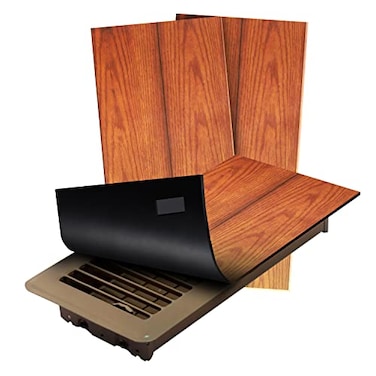 SEAL360 Magnetic Floor Vent Covers 3Pack Pocket for Complete Seal 55 X 12 Woodgrain for Floor Air Vents and Registers Vent Not Included Not for Wall or Ceiling Vents