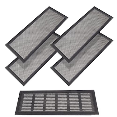 Shappy 4 Pieces Magnetic Vent Mesh 4 x 10 Inch Strong Magnetic Vent Screen for Home Floor Ceiling and Wall Registers Ventilate While Preventing Objects from Entering Keep Bugs Out
