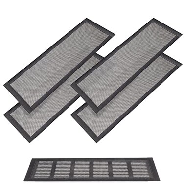 Shappy 4 Pieces Magnetic Vent Mesh 4 x 14 Inch Strong Magnetic Vent Screen for Home Floor Ceiling and Wall Registers Ventilate While Preventing Objects from Entering Keep Bugs Out 4 x 14 Inch