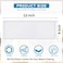 Shappy Magnetic Floor Vent Covers Air Vent Screen Register Trap Magnetic Floor Register Mesh Covers Rectangle PVC Mesh Cover for Wall Ceiling Floors Catch Debris Hair Insect4 x 12 InchWhite