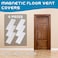 Shappy Magnetic Floor Vent Covers Air Vent Screen Register Trap Magnetic Floor Register Mesh Covers Rectangle PVC Mesh Cover for Wall Ceiling Floors Catch Debris Hair Insect4 x 12 InchWhite