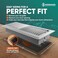 Shoemaker Manufacturing Shoemaker 4x14 Floor Register Cement Gray Heavy Duty Metal Floor Vent Cover for Home Floors Premium Forced Air Vent Covers