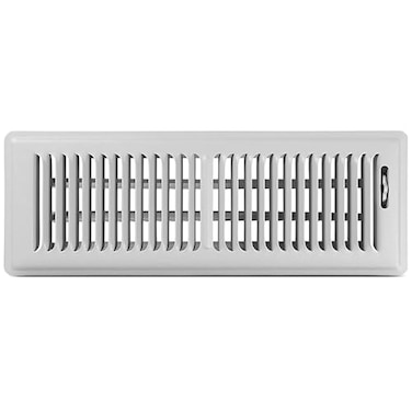 Shoemaker Manufacturing Shoemaker 4x14 Floor Register Cement Gray Heavy Duty Metal Floor Vent Cover for Home Floors Premium Forced Air Vent Covers