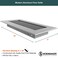 Shoemaker Manufacturing Cement Gray 4x12 Premium Modern Aluminum Floor Grille Heavy Duty Floor Grille