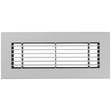 Shoemaker Manufacturing Cement Gray 4x12 Premium Modern Aluminum Floor Grille Heavy Duty Floor Grille