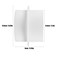Teqooza 4 Inch Backdraft Damper Inline Extractor Fan Vent Back Draught Shutter Flexible OneWay Airflow Ducting ABS Plastic White