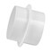 Teqooza 4 Inch Backdraft Damper Inline Extractor Fan Vent Back Draught Shutter Flexible OneWay Airflow Ducting ABS Plastic White