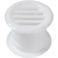 Vent Systems 15 Inch Pack of 2 White Door Air Register Two Sided Door Louvers Mini Circle Ventilation Grille Indoor Vent Grates Bathroom Cabinet Garage Through The Door Vent Cover