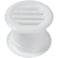Vent Systems 15 Inch Pack of 2 White Door Air Register Two Sided Door Louvers Mini Circle Ventilation Grille Indoor Vent Grates Bathroom Cabinet Garage Through The Door Vent Cover