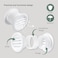 Vent Systems 15 Inch Pack of 2 White Door Air Register Two Sided Door Louvers Mini Circle Ventilation Grille Indoor Vent Grates Bathroom Cabinet Garage Through The Door Vent Cover
