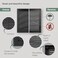 Vent Systems 8 x 8 Inch Opening Dimensions Plastic Black Soffit Vent Cover Flat Square Air Vent Grille Air Vent Deflector HVAC 10 x 10 Inch Overall Dimensions