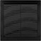 Vent Systems 8 x 8 Inch Opening Dimensions Plastic Black Soffit Vent Cover Flat Square Air Vent Grille Air Vent Deflector HVAC 10 x 10 Inch Overall Dimensions