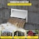 VEVOR 8x16 Inch Crawl Space Flood Vent Wall Mounted White Foundation Vent to Reduce Flood Risk Damage for Crawl Spaces Garages