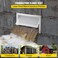 VEVOR 8x16 Inch Crawl Space Flood Vent Wall Mounted White Foundation Vent to Reduce Flood Risk Damage for Crawl Spaces Garages
