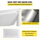 VEVOR 8x16 Inch Crawl Space Flood Vent Wall Mounted White Foundation Vent to Reduce Flood Risk Damage for Crawl Spaces Garages