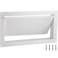 VEVOR 8x16 Inch Crawl Space Flood Vent Wall Mounted White Foundation Vent to Reduce Flood Risk Damage for Crawl Spaces Garages