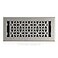 Decor Grates ECH410NKL Eclipse Plated Floor Register 4Inch by 10Inch Nickel