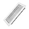 Howeall 4 x 10 Floor Register Heavy Duty Steel Walkable Floor Vents Easy Adjust Air Supply Lever Vent Covers for Home White