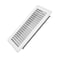 Howeall 4 x 10 Floor Register Heavy Duty Steel Walkable Floor Vents Easy Adjust Air Supply Lever Vent Covers for Home White