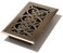 Decor Grates SPH408A Scroll Design Floor Register 4x8 Inches Antique Brass Finish