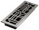 Decor Grates Dcor Grates ADH414NKL Art Deco Floor Register 4x14 Inches Brushed Nickel 1 Pack