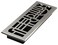 Decor Grates Dcor Grates ADH414NKL Art Deco Floor Register 4x14 Inches Brushed Nickel 1 Pack