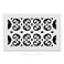 Decor Grates FSH610WH Scroll Floor Register 6Inch by 10Inch White