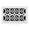 Decor Grates FSH610WH Scroll Floor Register 6Inch by 10Inch White