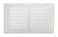 Rocky Mountain Goods Air Return Grille for 10x4 Vent Opening Heavy Duty Steel Premium Finish Includes Screws Louvered Design Paintable Vent Cover Matte White Consistent Air Flow
