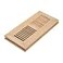 Razo White Oak Wood Floor Register Flush Mount Vent 4x12 Inch Unfinished