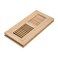 Razo White Oak Wood Floor Register Flush Mount Vent 4x12 Inch Unfinished