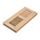Razo White Oak Wood Floor Register Flush Mount Vent 4x12 Inch Unfinished