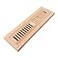 Homewell Oak Floor Register Flush Mount 2x12 Inch with Damper Unfinished
