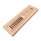 Homewell Oak Floor Register Flush Mount 2x12 Inch with Damper Unfinished