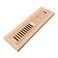 Homewell Oak Floor Register Flush Mount 2x12 Inch with Damper Unfinished
